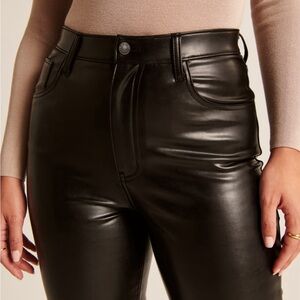 NWT Abercrombie and Fitch Curve Love Vegan Leather Pants